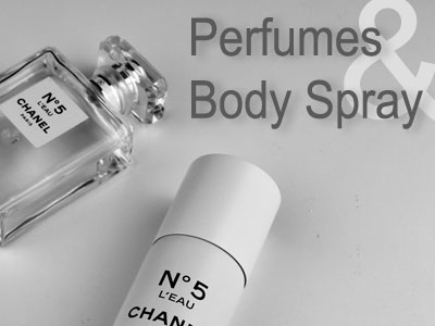 perfumes and bodyspray